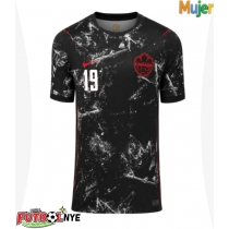Camiseta Canadá Alphonso Davies #19 Visitante Equipación para mujer Mundial 2026 manga corta